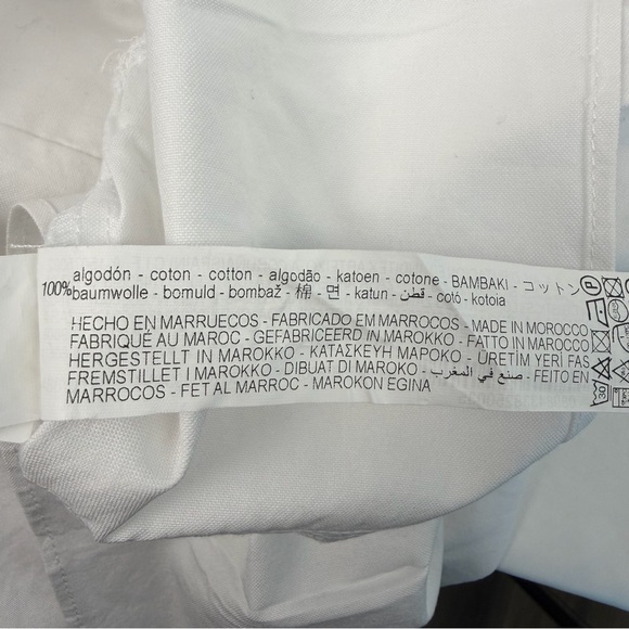 NWT Zara Women’s White Ruffle V-Neck Mini Dress, Medium - Picture 7 of 7